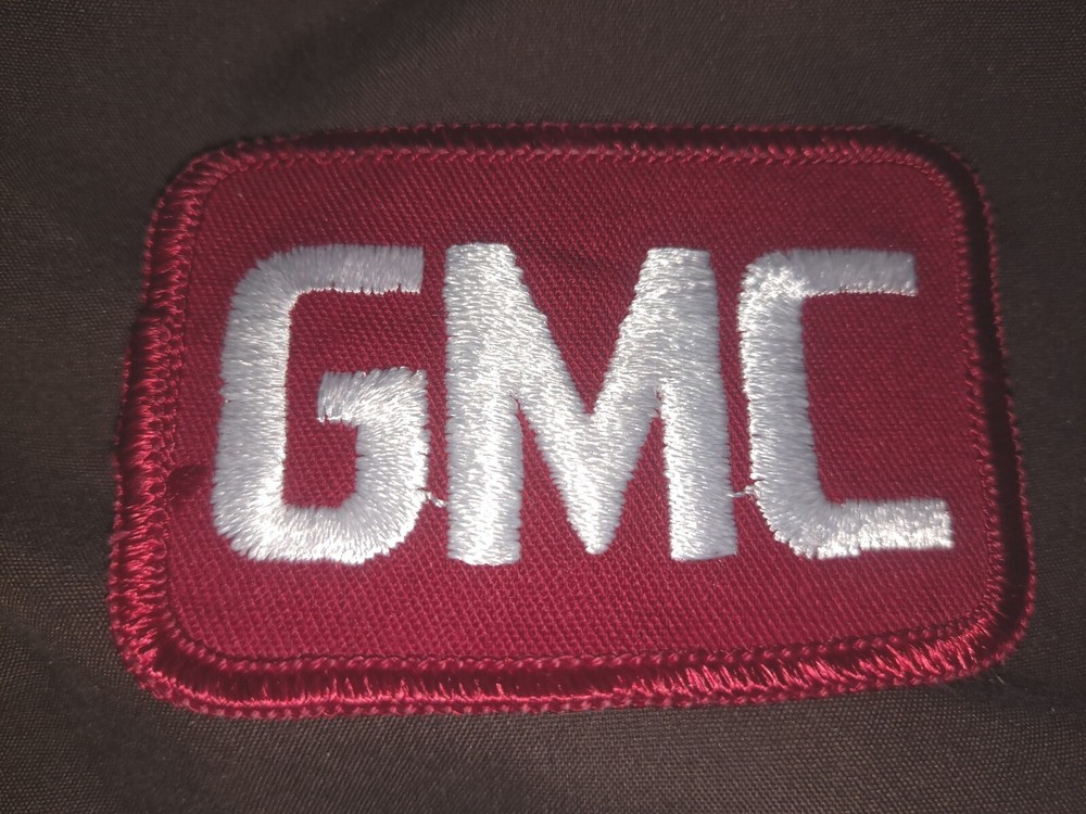 Vintage GMC Logo Red Cloth Patch