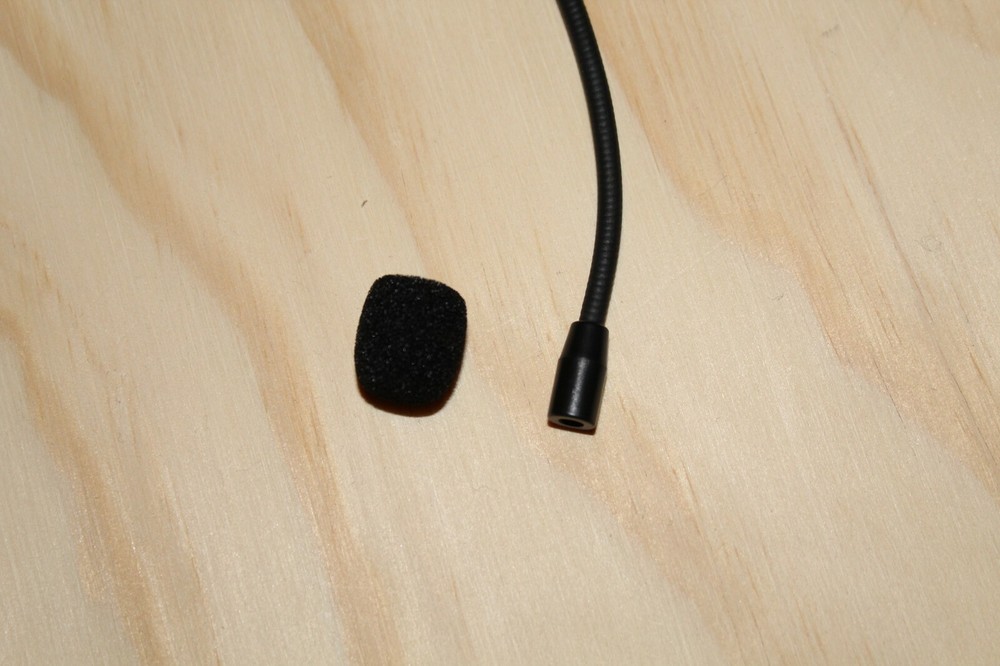 Black Double Earhook Headset Microphone for Sennheiser wireless Bodypack