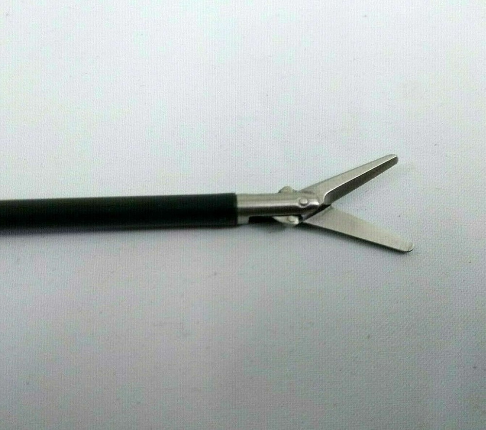 New Laparoscopic Straight Scissors Double Action Inserts Forceps Instruments 5mm