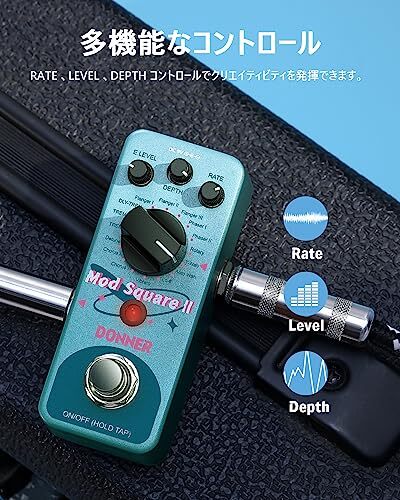 DONNER Guitar Effector Modulation 16 Mode (Chorus Feaser Treem From Japan