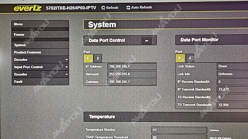 Evertz 5782ITXE-H264P60-IPTV IPTV Encoder Decoder Platform +3RU for 570FR