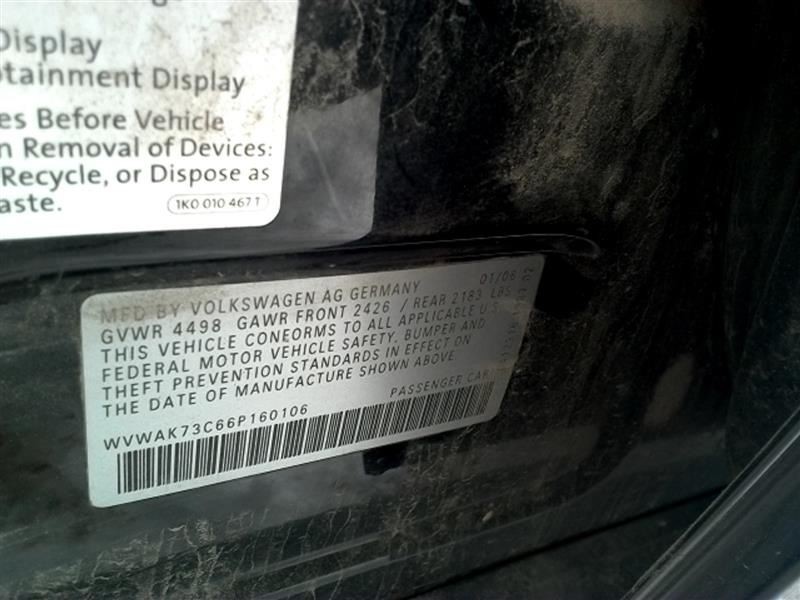 Engine ECM Electronic Control Module 2.0L Fits 06-07 Passat 153621