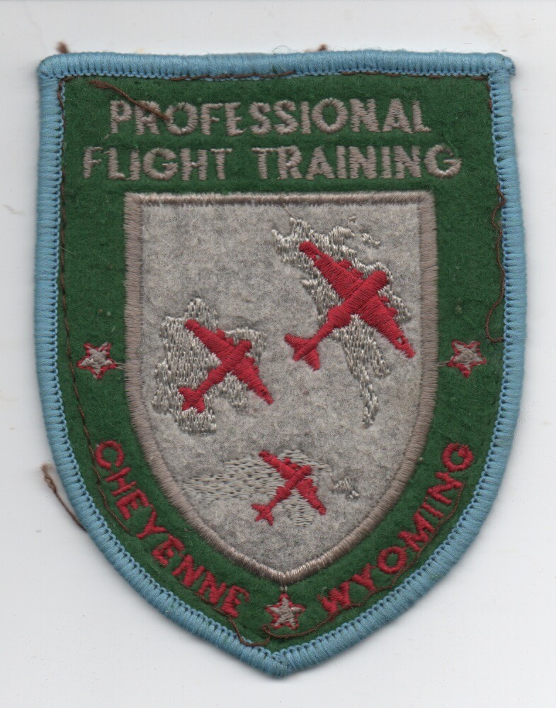 Vintage Professional Flight Training Patch from Cheyenne Wyoming