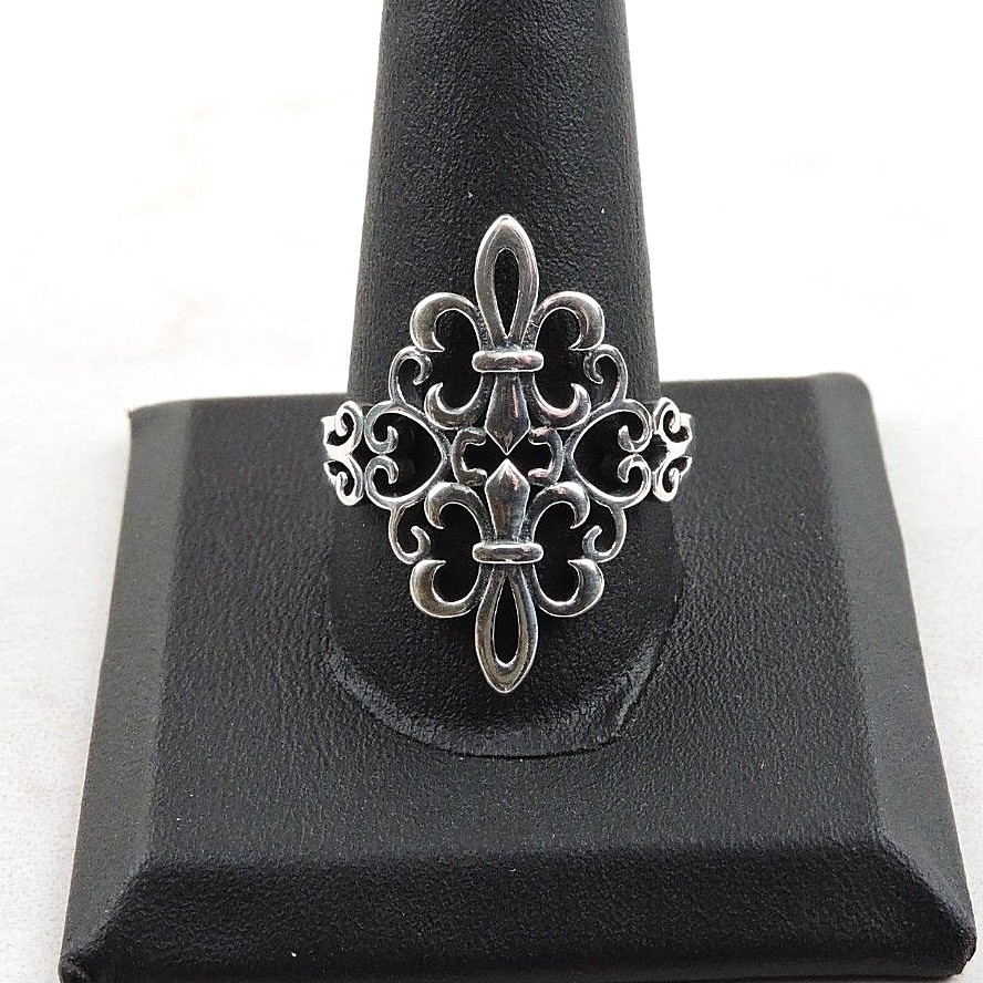 Sterling Silver Fleur-de-lis Ring - Free Gift Packaging