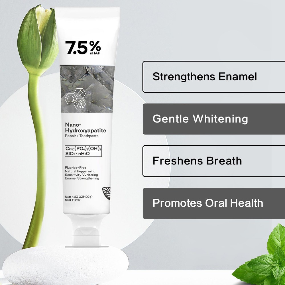 7.5% HAP Hydroxyapatite-Toothpaste Remove Yellow Tooth Stains For Sensitive Teet