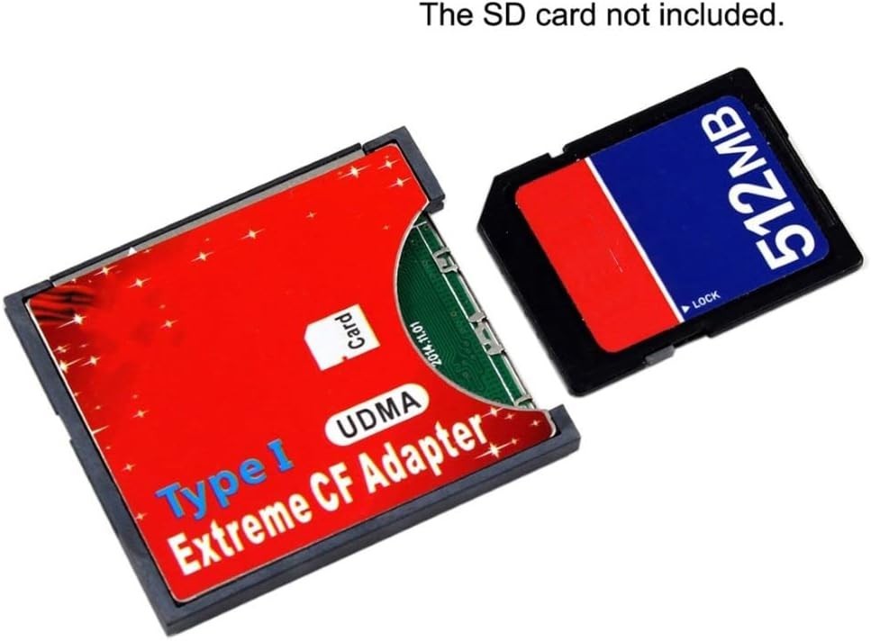 Class 10 Compact Flash Reader: Convert SDHC to CF Type I Adapter - 128GB Support