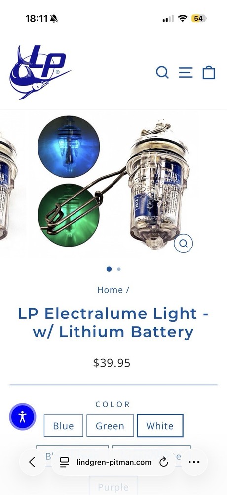 LP Electralume Light - w/ Lithium Battery (white)