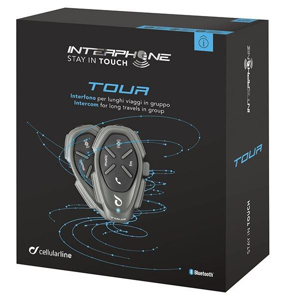 INTERPHONE TOUR HD TWIN PACK Motorcycle Intercom Headset