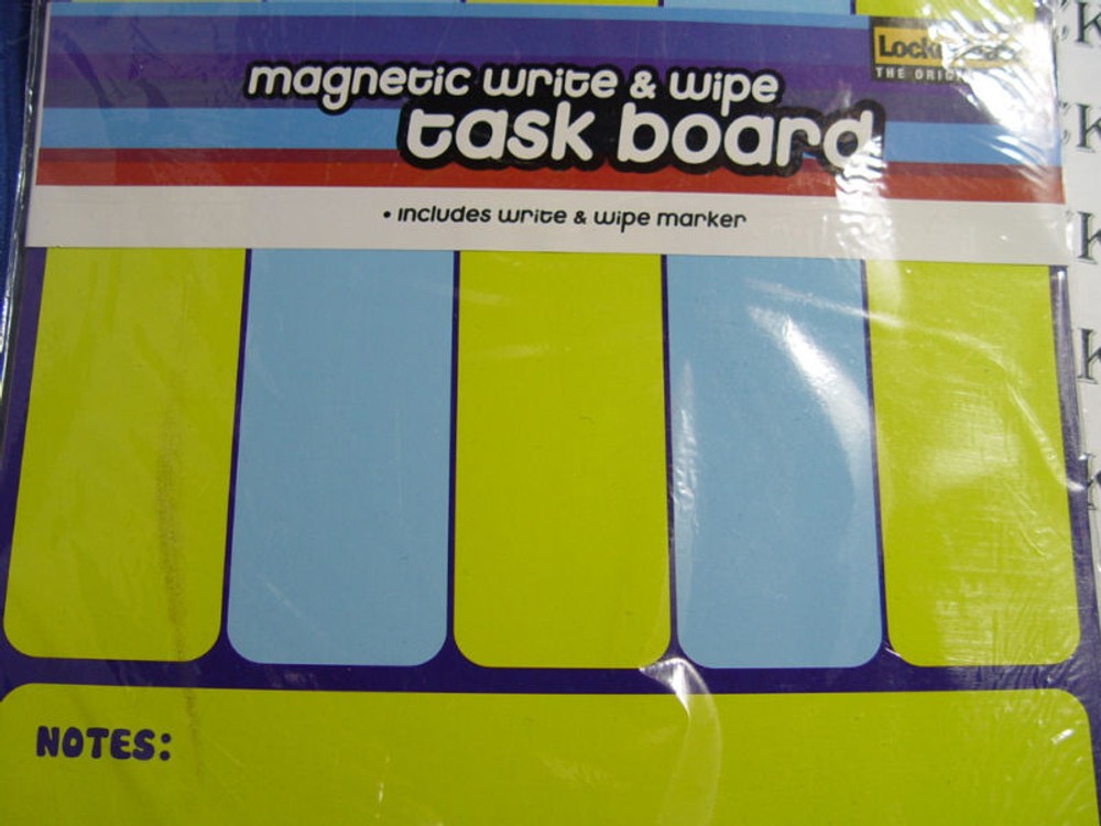 LOCKER MATE 8"x 11" Magnetic write&wipe TASK Board