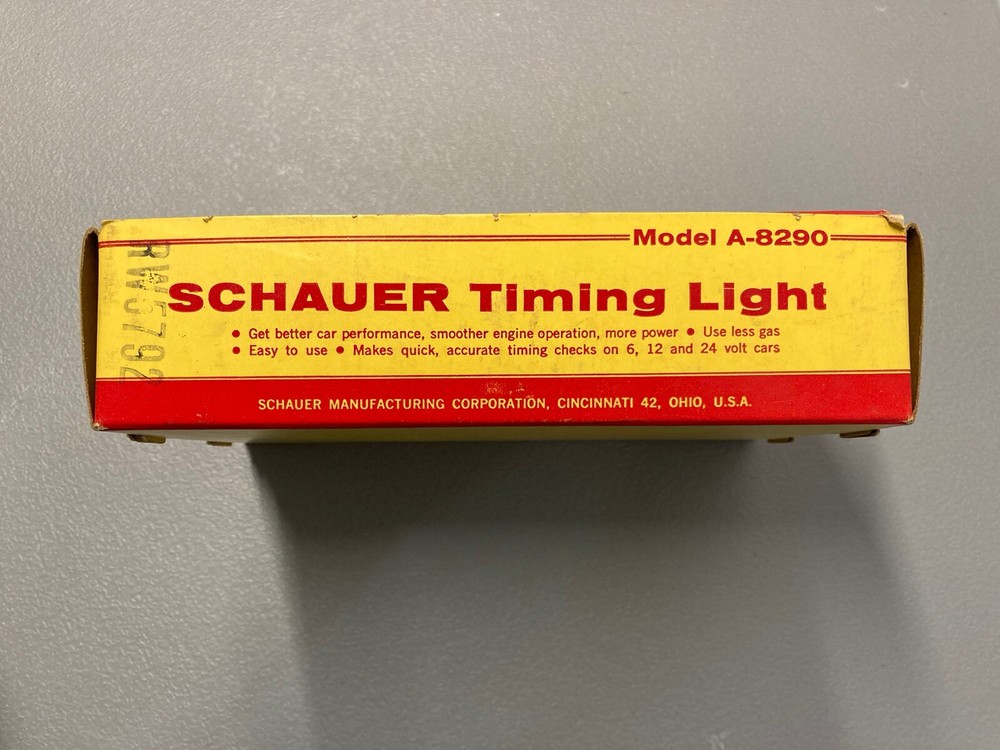 Vintage Schauer Timing Light, Model A8290