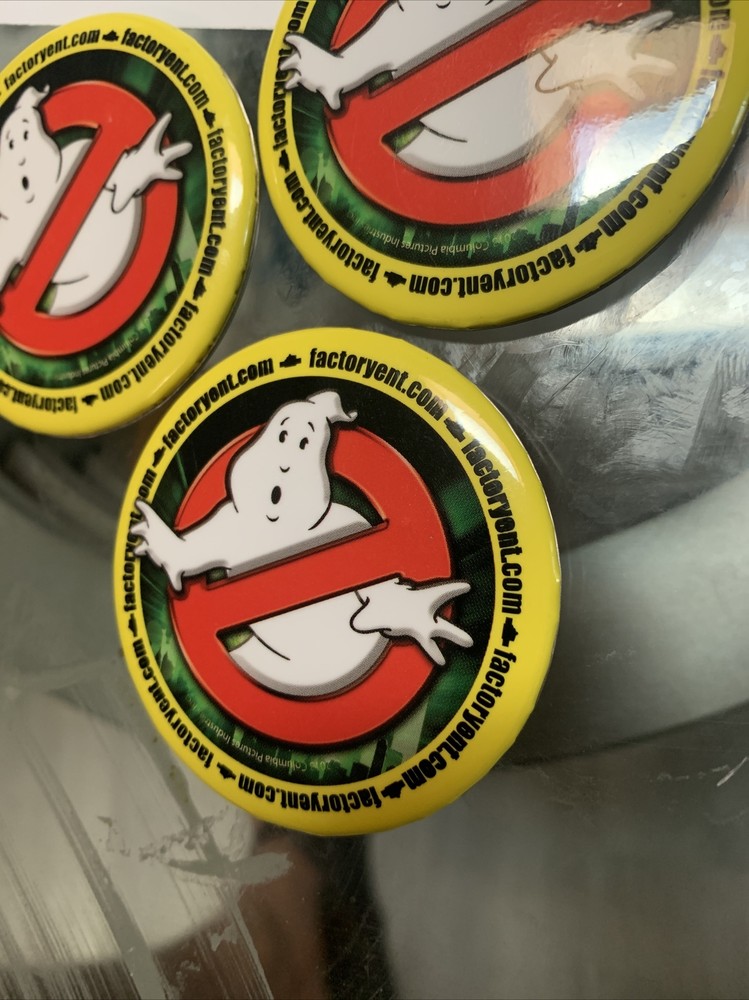 Rare Set Lot 3 Assorted Sdcc Comics Button Pin Ghostbusters