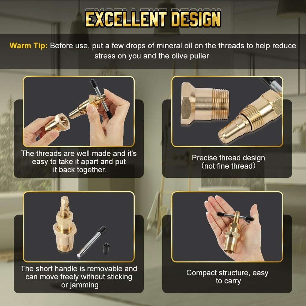 Puller Copper Compression Ring Extractor Sleeve Ferrule Removal Tool,NOT Damage