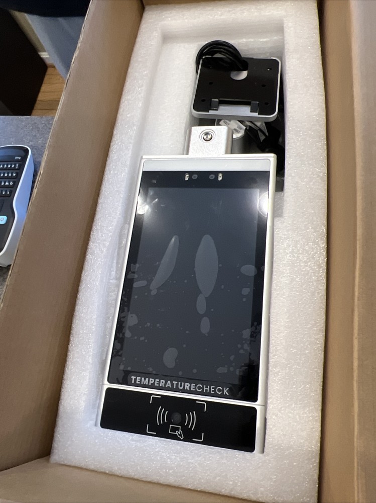 2 Face Temperature Scanner monitors. TC-Prevent + Wall Mount Bracket- 291-109