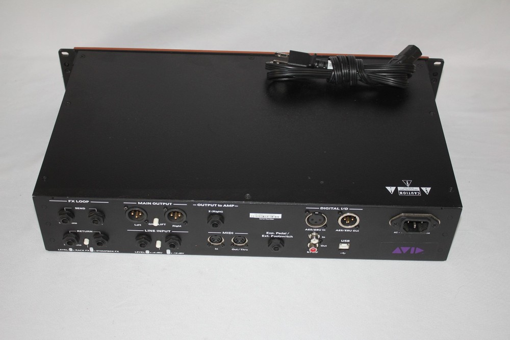 Avid Eleven Rack 9100-59335-01 Multi Effects Processor Interface
