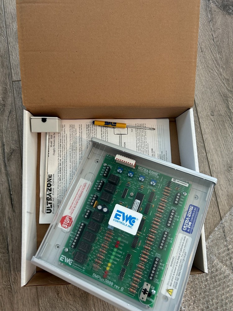 HVAC BMPLUS 3000 Control Panel, EWC 3 zone control box
