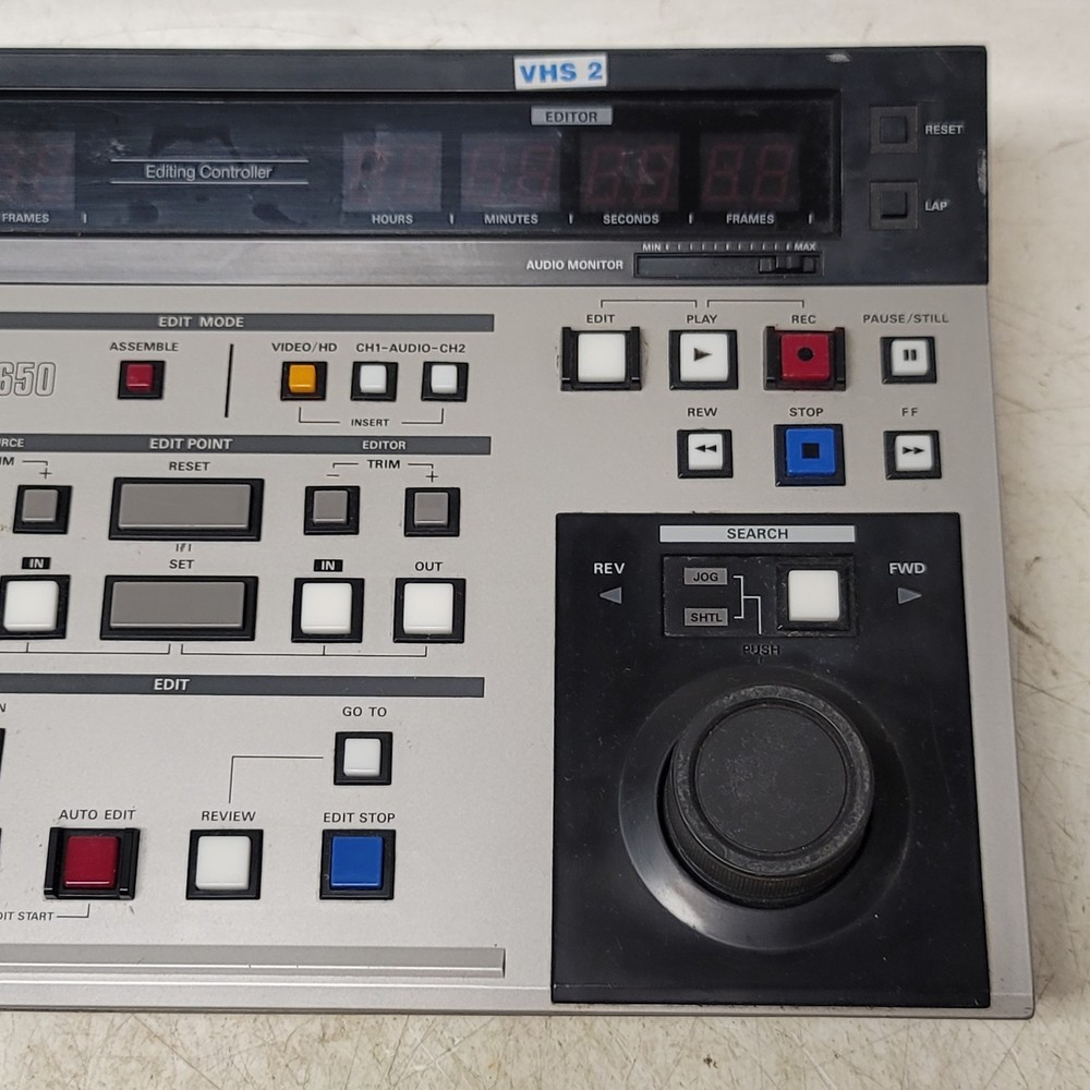 Panasonic AG-A650 Editing Controller UNTESTED No Power Supply