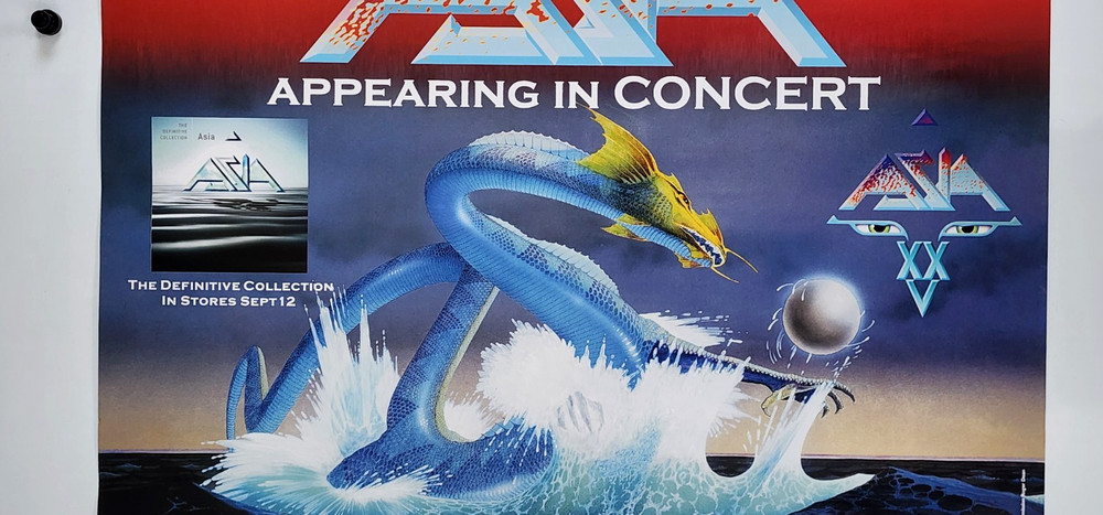 ASIA XXV concert Promo Art Poster 18” X 24” RARE