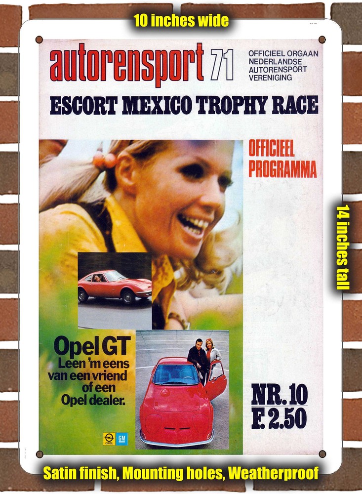 Metal Sign - 1971 Zandvoort Racing Program - 10x14 inches