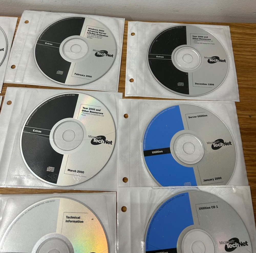Microsoft TechNet Bundle 1999 2000 Utilities Extras Monthly Issues Service Packs