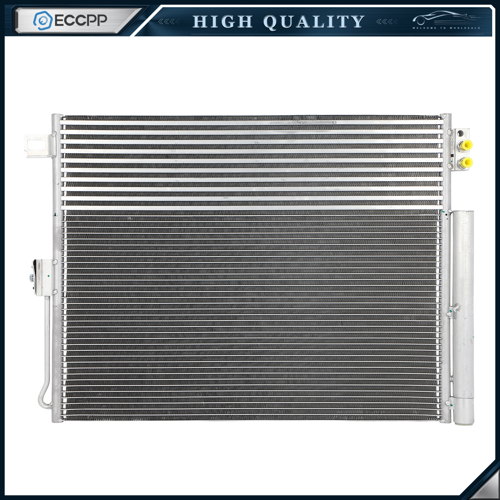 Fits AC3893 New A/C Aluminum Condenser Replacement for 11-14 Jeep Grand Cherokee