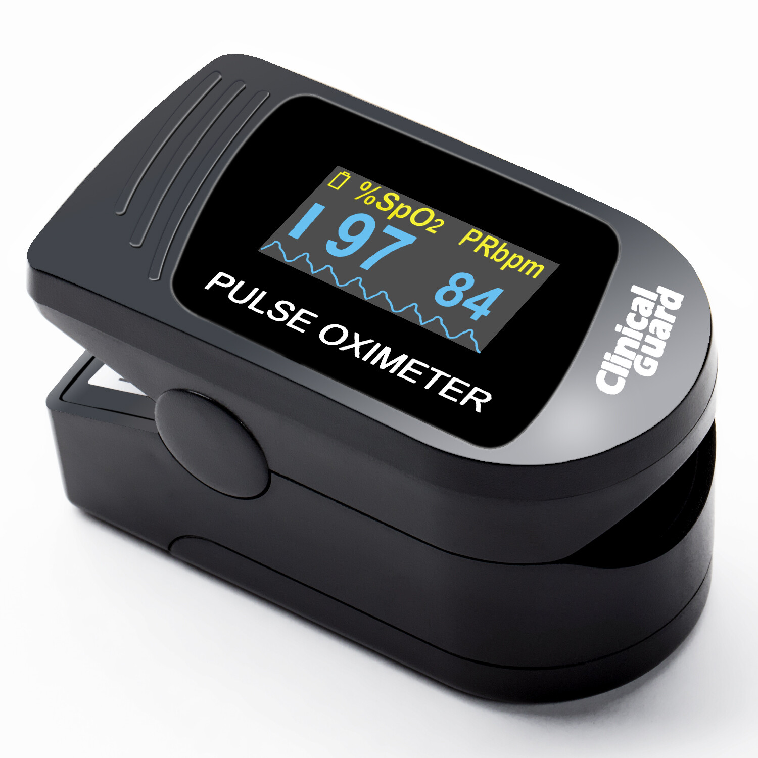 ClinicalGuard CMS-500S Deluxe Fingertip Pulse Oximeter & Heart Rate Monitor