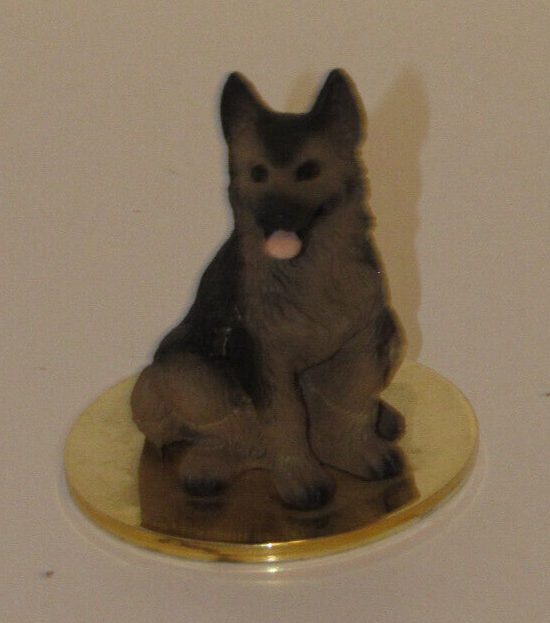 1992 Conversation Concepts Brown German Shepherd Tiny Ones Figurine
