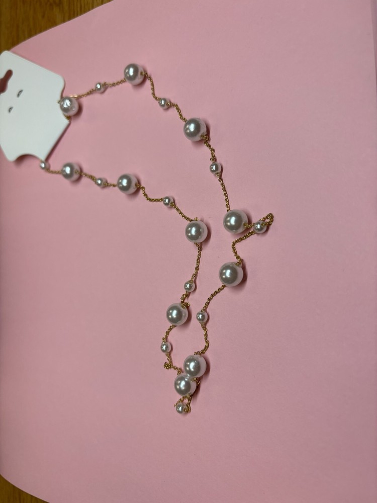 Pearl Link Gold Necklace