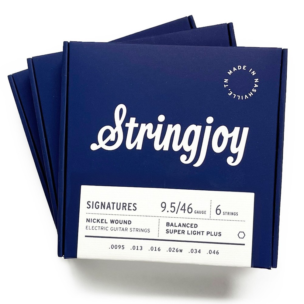 3 Pack - StringJoy Tension Balanced Super Light Plus Guitar Strings (9.5-46)