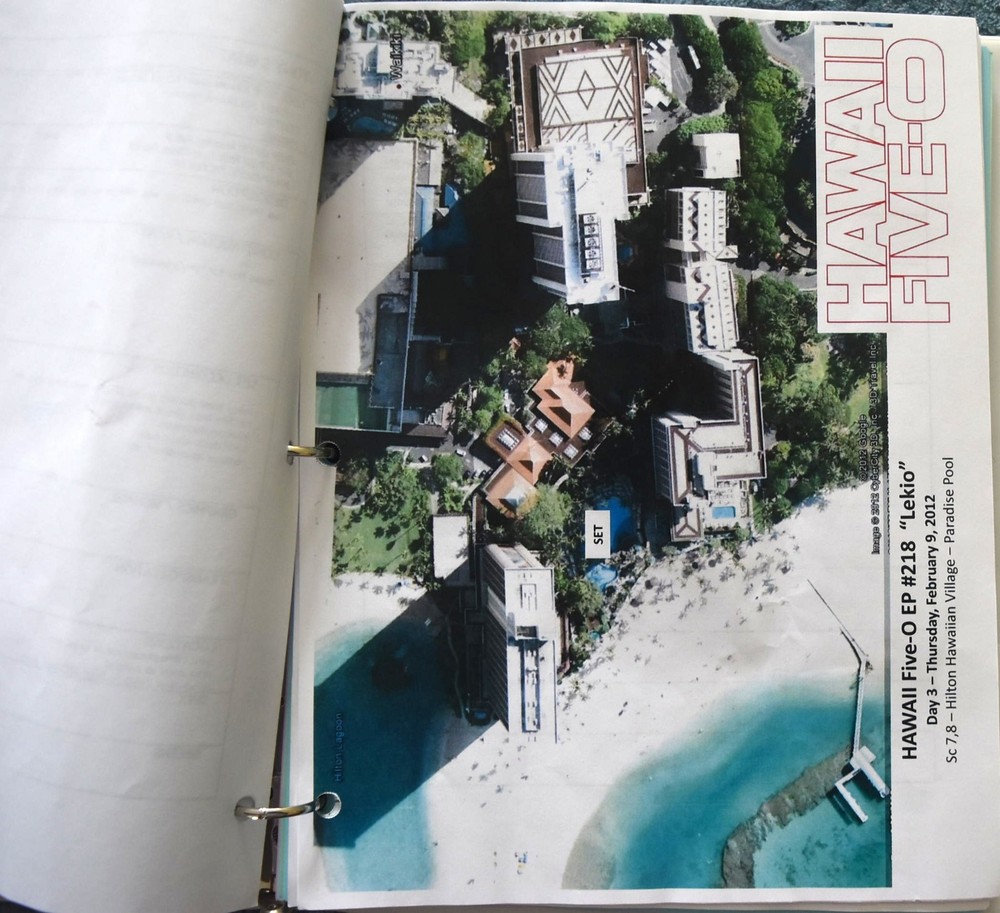 2012 Hawaii Five-O "Lekio" Original Script + Shooting Schedule