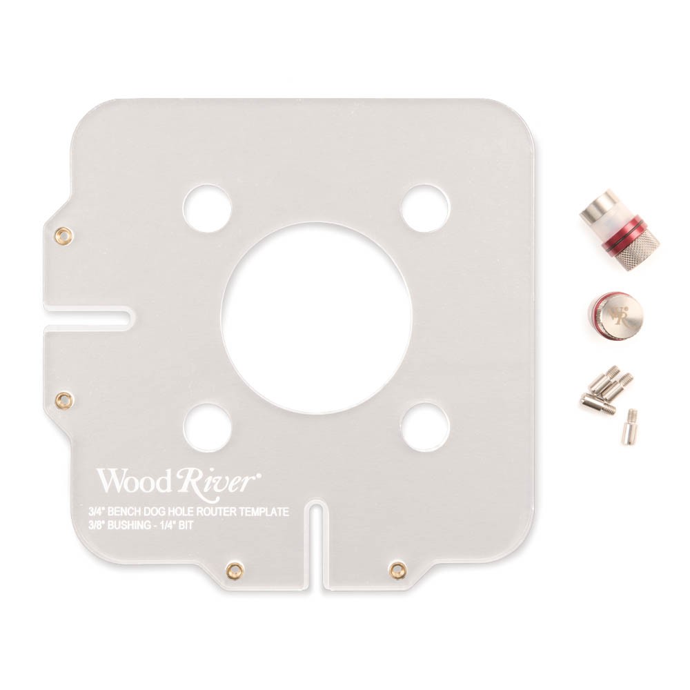WoodRiver 3/4" Bench Dog Hole Router Template