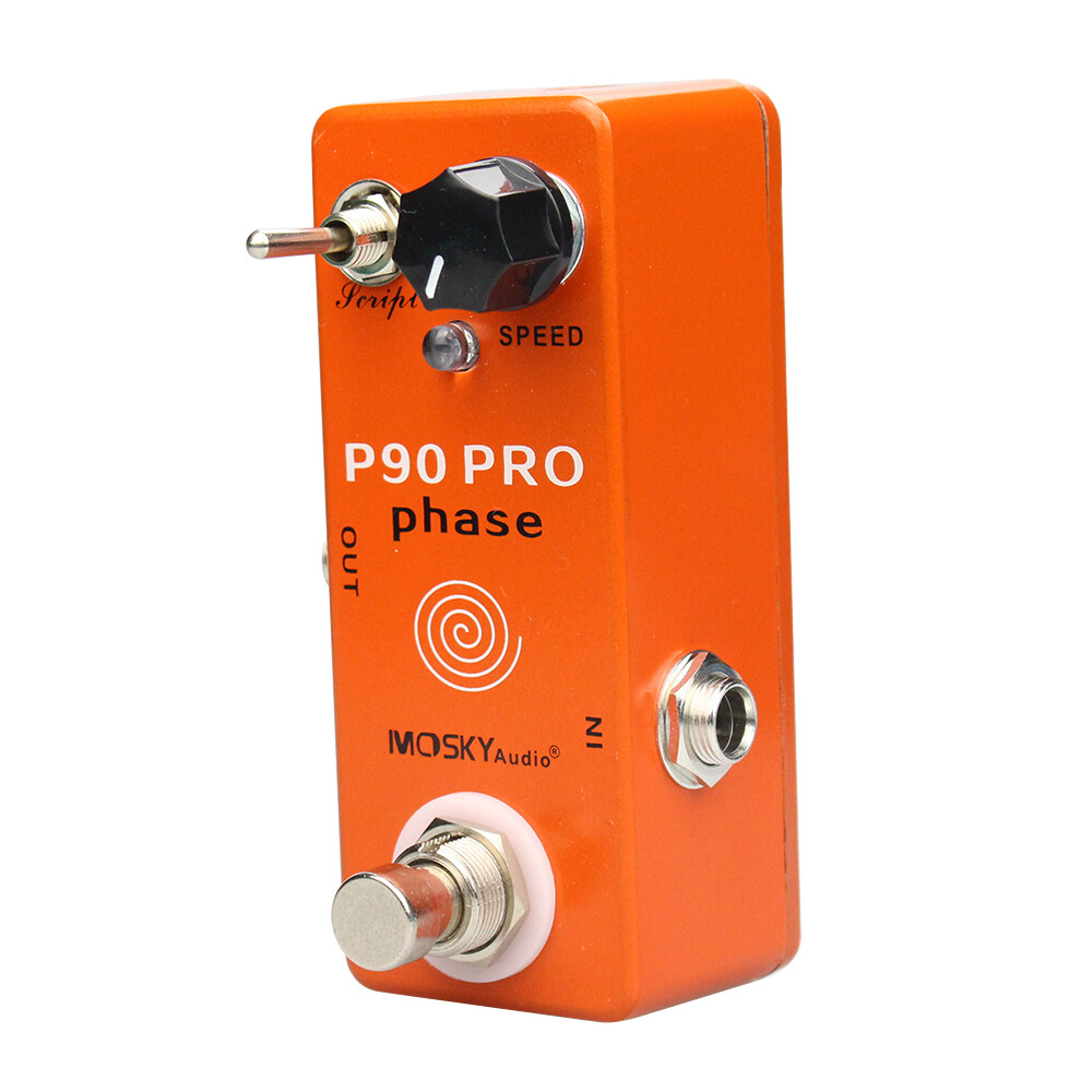 Mosky P90 PRO Phase Guitar Effect Pedal Script Phaser Shifter True Bypass
