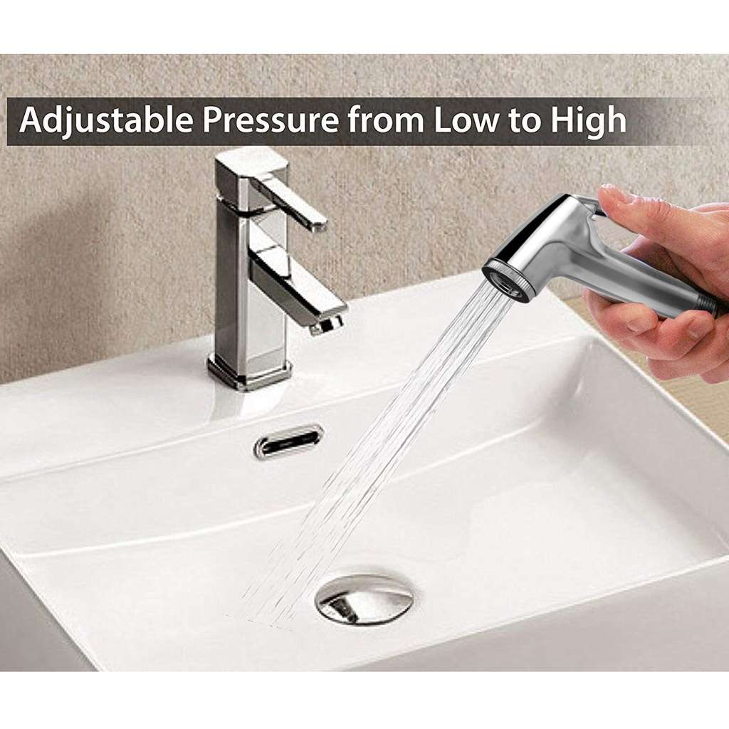 Toilet Shattaf Adapter Hose Bidet Spray Stainless Steel Handheld Shower Head