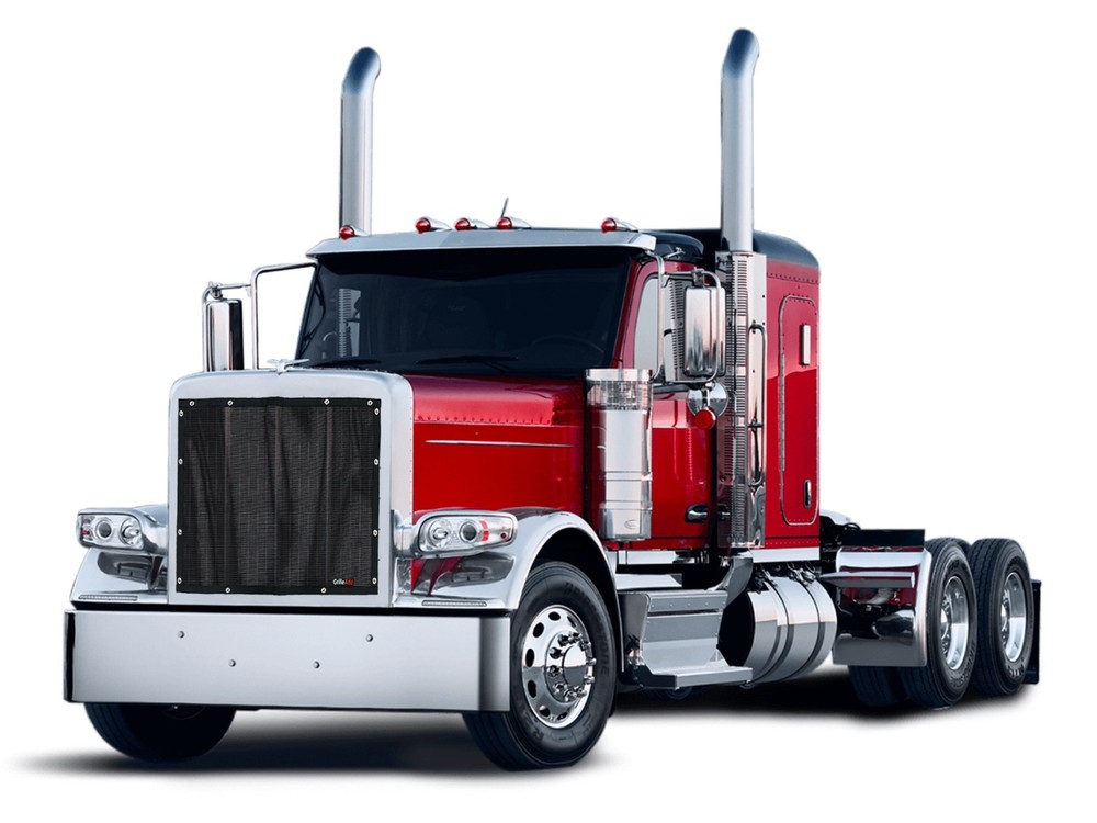 Premium Black Bugscreen for Peterbilt 589