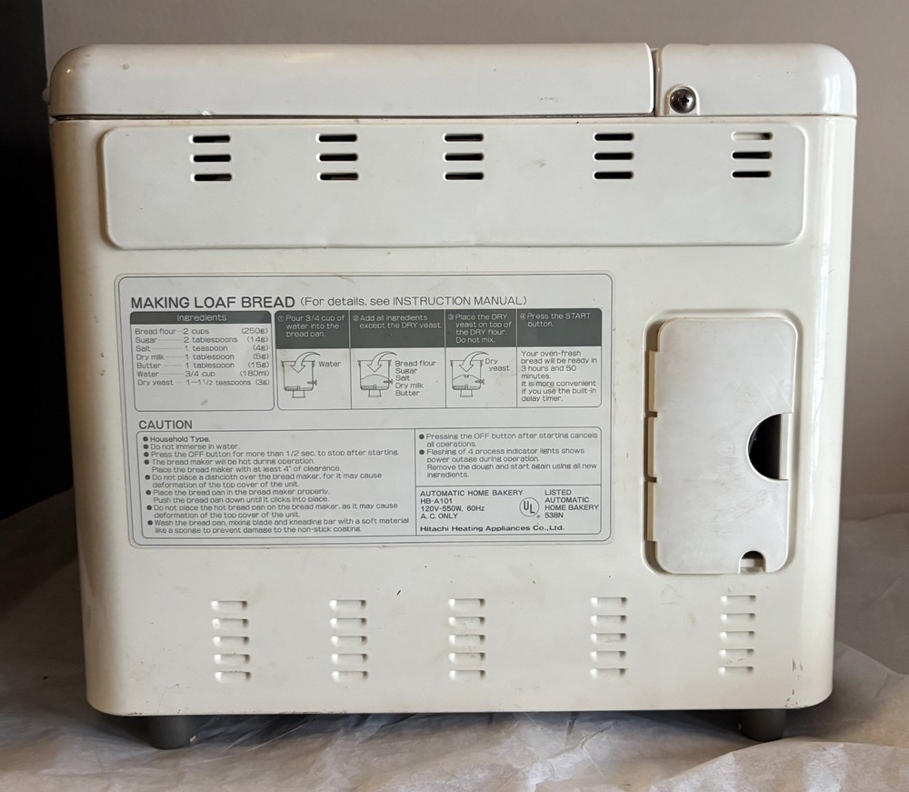 Hitachi Bread Maker Machine HB-A101 Automatic Home Bakery