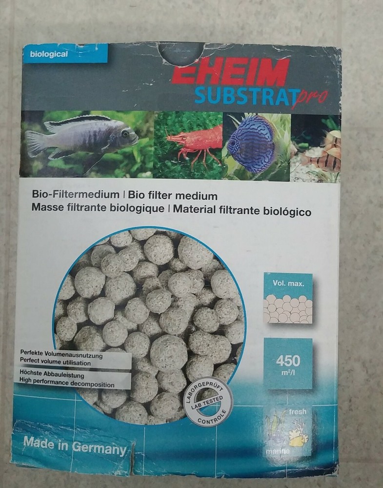 Eheim Substrate Pro Filter Bio-Filtermedium Bio Filter Medium 1L 2 Bags Size New