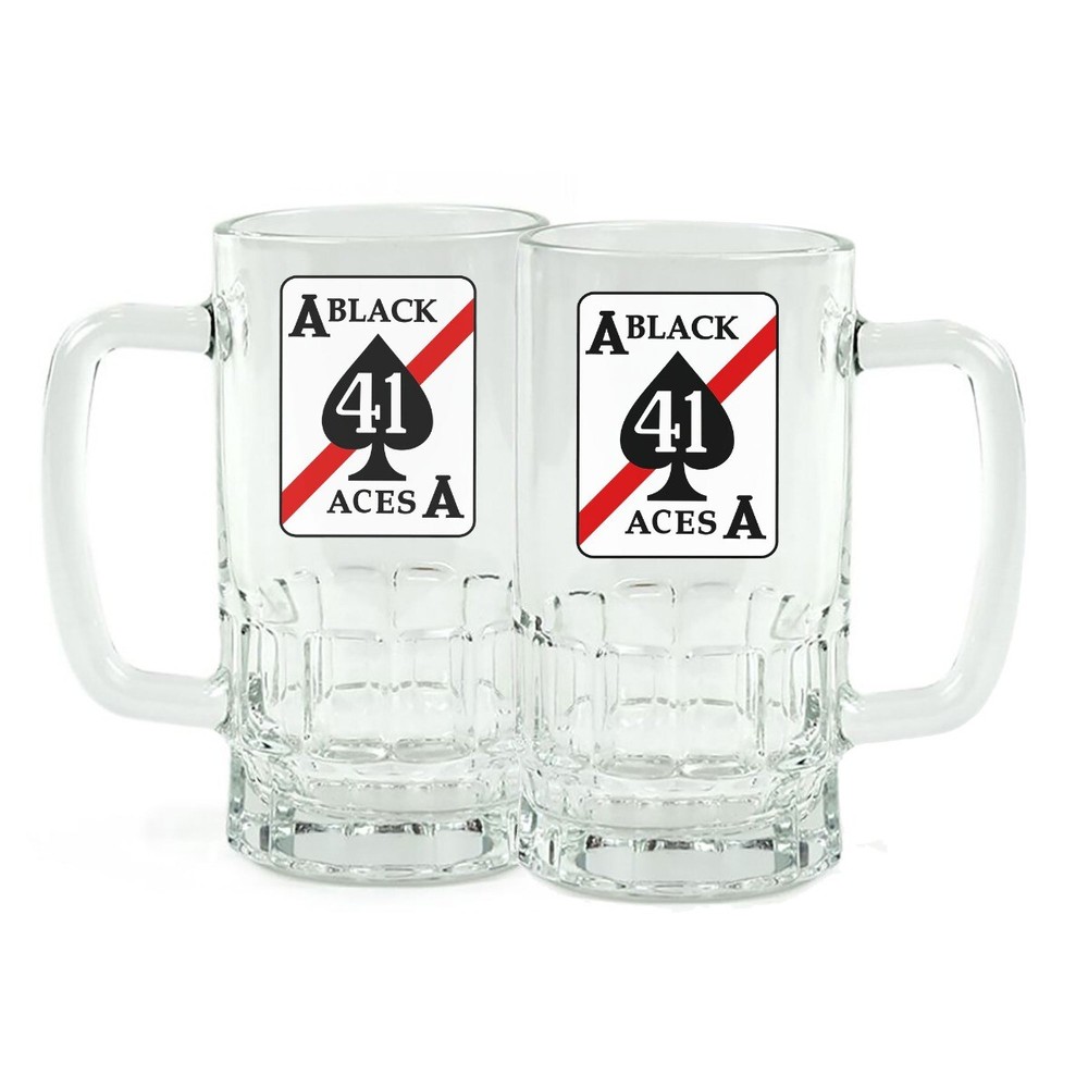 VF-41 Black Aces Logo 16oz Beer Stein