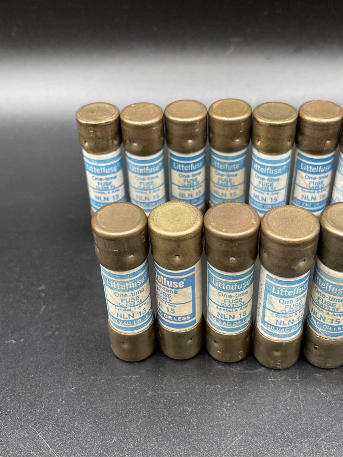 Littelfuse NLN 15 NLN15 NLN-15 One-Time Fuses 250 V Cl K5 Fast-Acting Lot Of 14