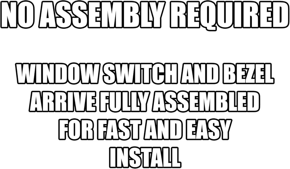 SWITCHDOCTOR Master & Front Passenger Window Switch & Bezel for 1998-2002 Dodge