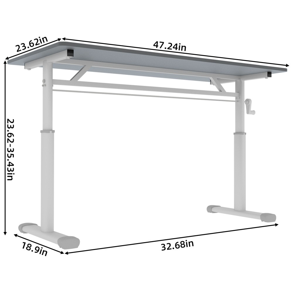 Height Adjustable Desk for Kids,Study Table Home Office Compact Computer Desk