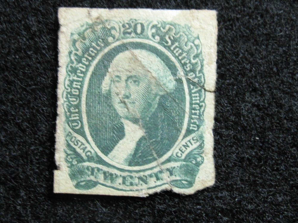 US/CONFERATE STATES - SCOTT# 13 - USED - CAT VAL $400.00
