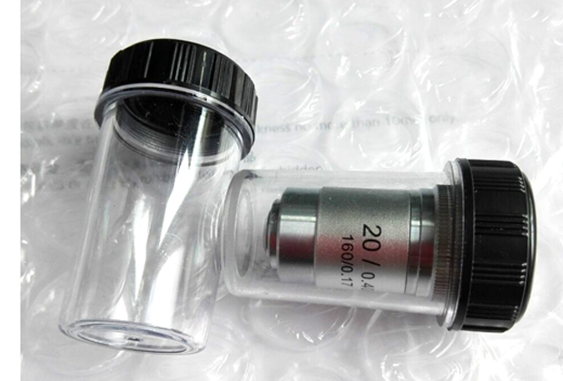 195mm Microscope Objective Lens Plastic Box Protective Case RMS Thread 5PCS/Lot