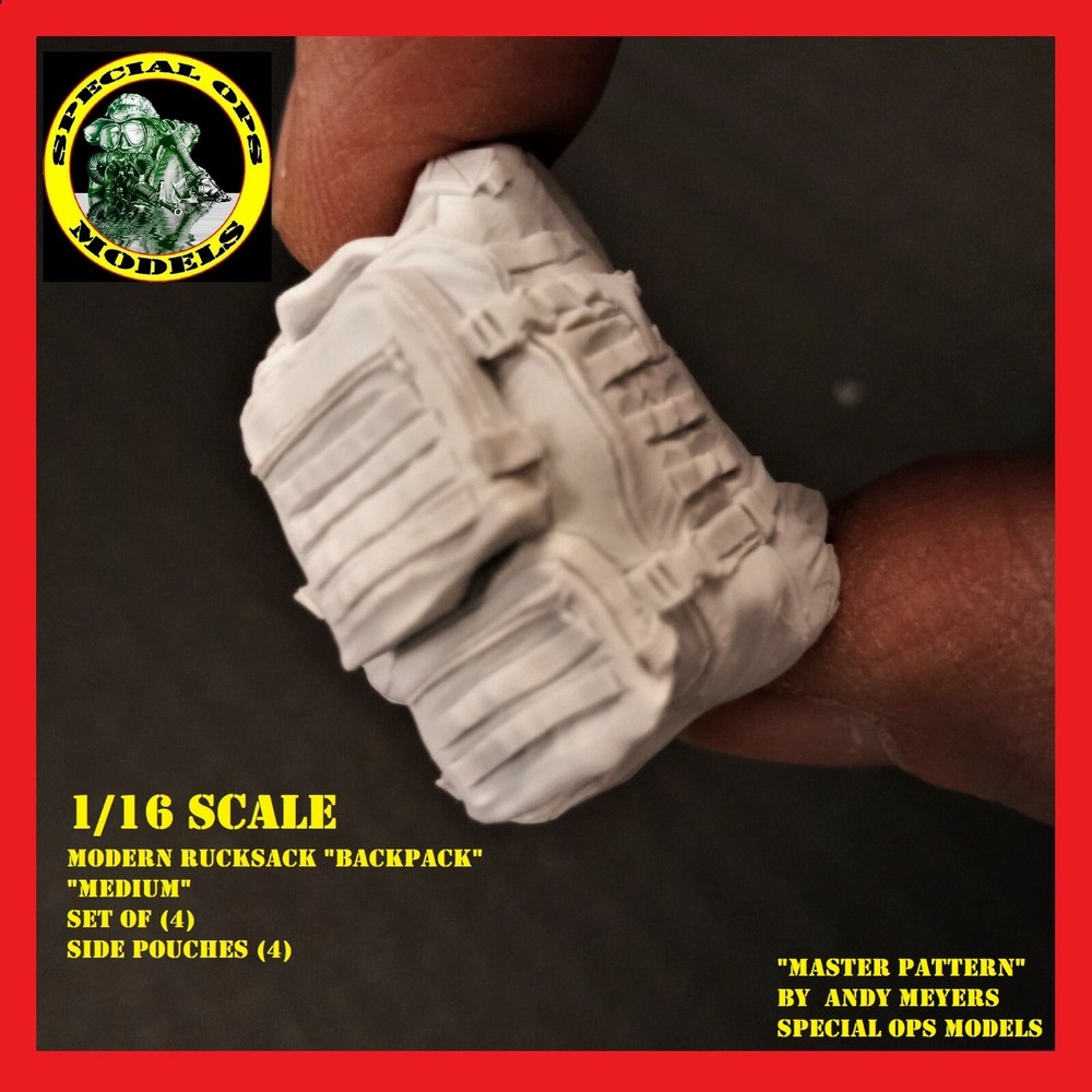 1/16 scale Modern Molle Rucksacks (BACKPACKS) Assault Backpack style #A