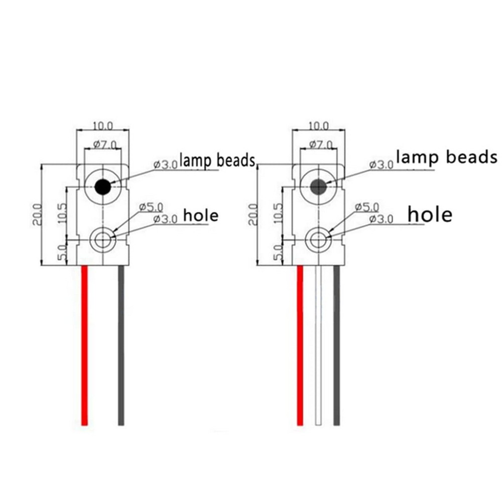 4PCS IR Break Beam Sensor 5MM LEDs Counting Module Split Through-Beam Photoel...