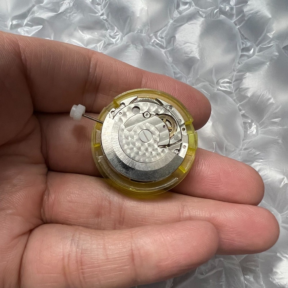 Automatic DG4813 Watch Mechanical Movement Silver Plated 3 Hands Date At 3'