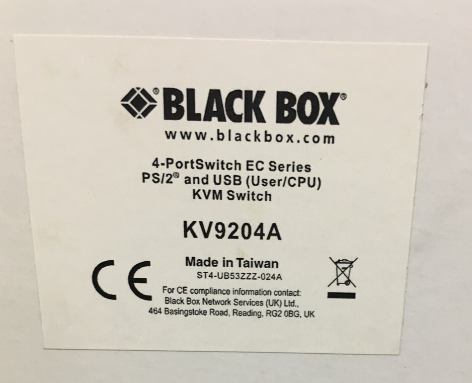 Black Box ServSwitch EC for PS/2 and USB KVM Switch - 4 KVM Ports