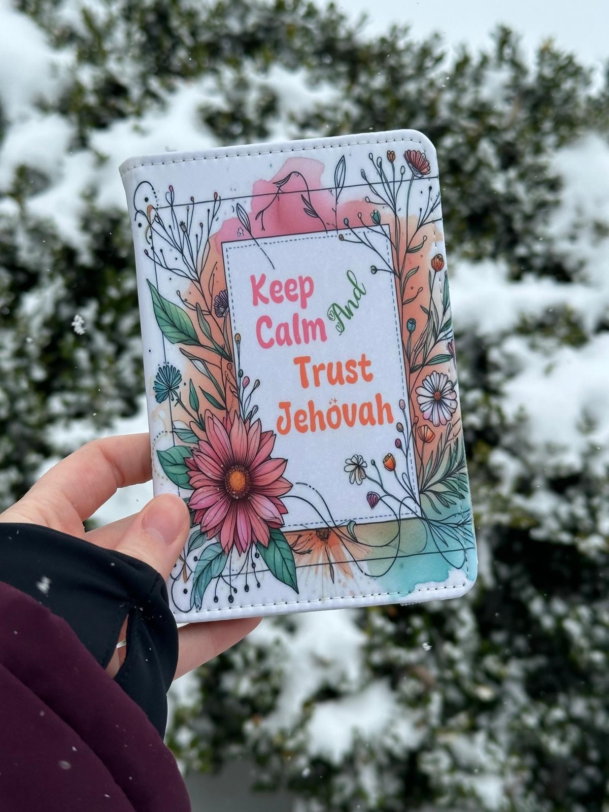 JW Mini Tract Holder - Keep Calm - Personalized