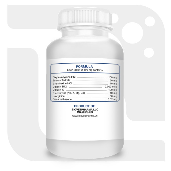 Nutri-line Roncoxilin 50 Tab For Roosters Solution for respiratory problems