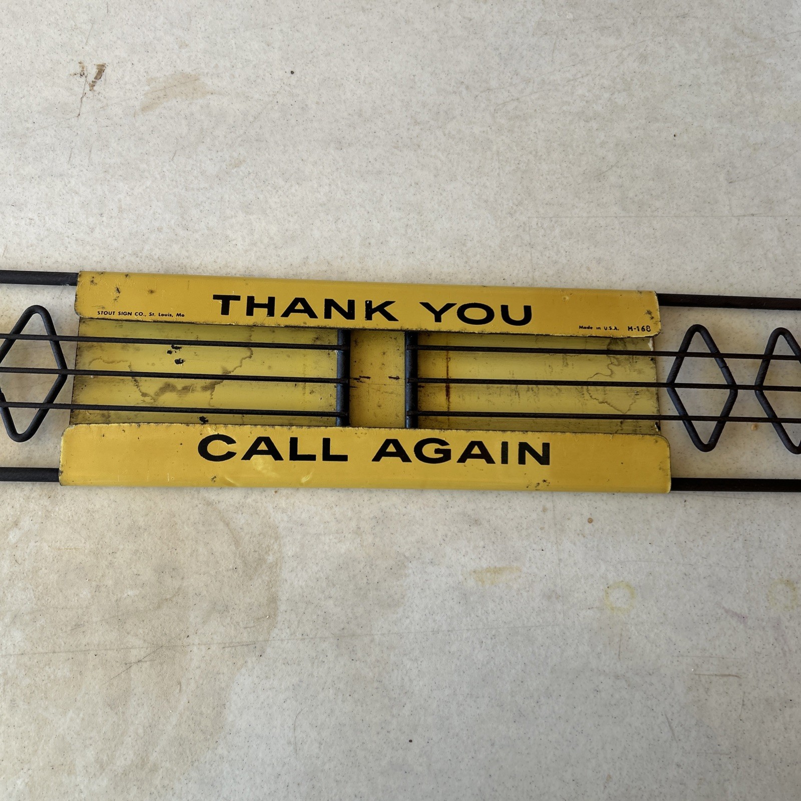 Vintage Have A Pepsi-Cola" Advertising Soda Screen Door Pull Push Bar Expandable