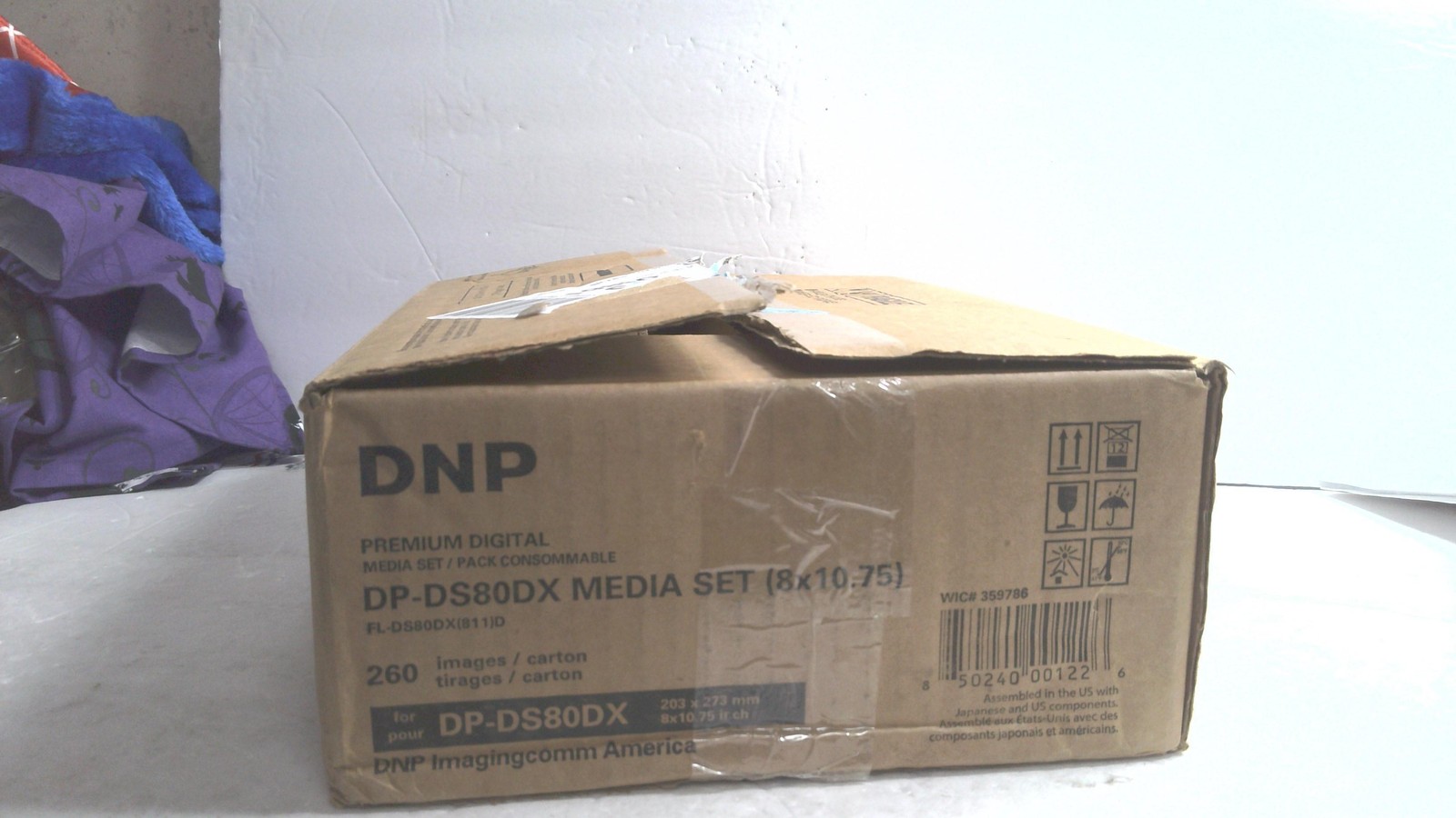 DNP DP-DS80DX Premium Digital Media Set 8x10.75 260 Images For DS80DX Printer