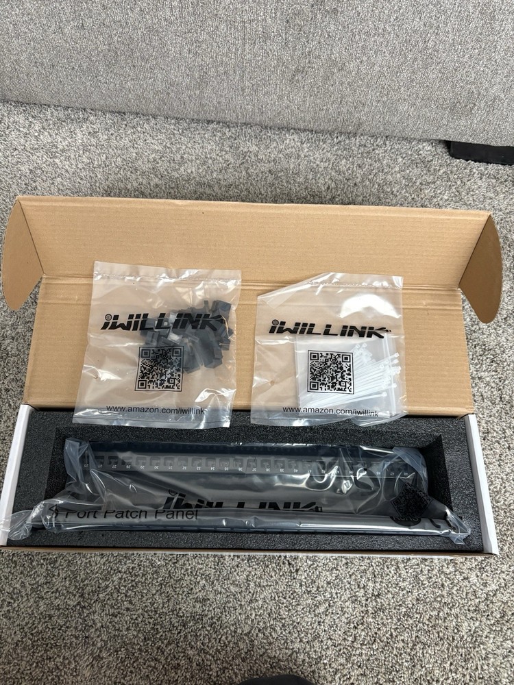 iwillink Blank 48-Port Keystone Patch Panel, 2U 19'' Rackmount/Wallmount